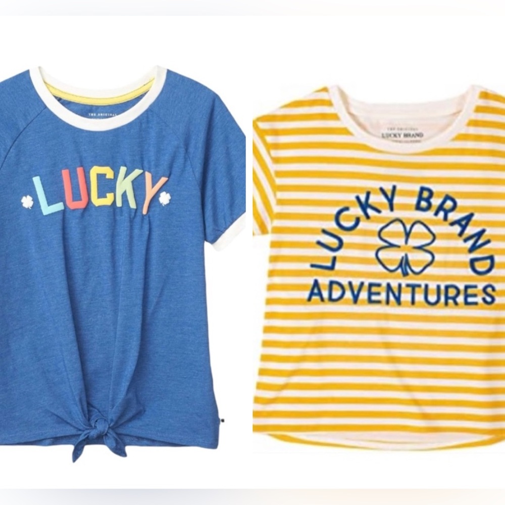 🆕 Girl’s Lucky Brand Short Sleeved Shirts Bundle